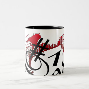 Taza Bicolor #1 Dad Guitar Red