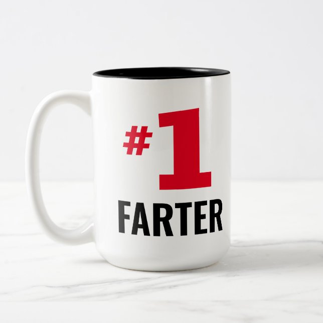 Taza Bicolor #1 Farter Coffee Mug (Izquierda)