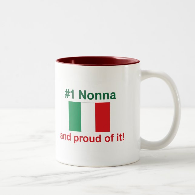 Taza Bicolor #1 italiano Nonna (abuela) (Derecha)