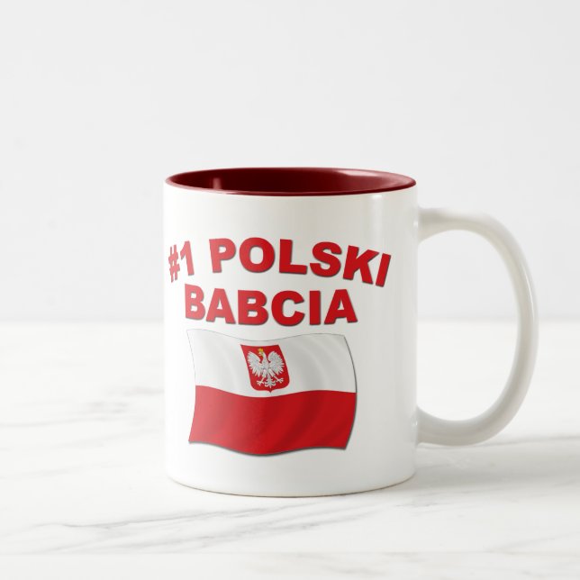Taza Bicolor #1 Polski Babcia (Derecha)
