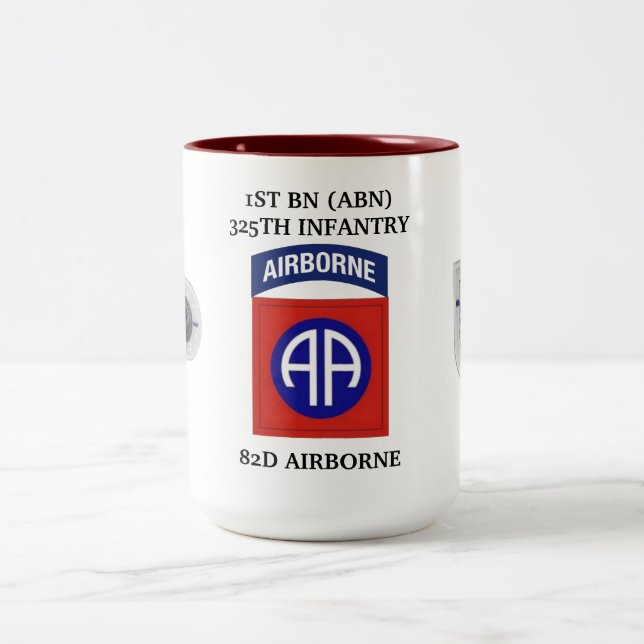 Taza Bicolor 1r La 325TH INFANTERÍA de los BN ASALTA (Centro)