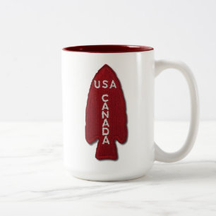 Taza Bicolor 1r Veterinarios de la brigada del diablo de la
