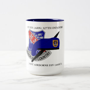 Taza Bicolor 1ST BN (ABN) 327th INFANTRY MUG