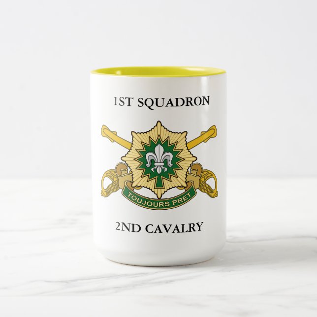 TAZA BICOLOR 2ª CAVALRÍA SQUADRON  (Centro)
