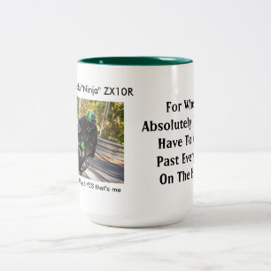 Taza Bicolor 2012 ZX10R para cuando usted wheelie más allá de