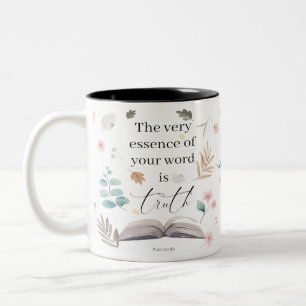 Taza Bicolor 2023 JW año texto Salmo 119:160 Café Mug