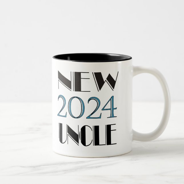 Taza Bicolor 2024 Nuevo tío Mug (Derecha)