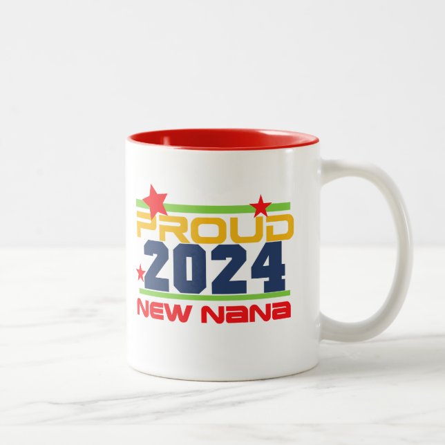 Taza Bicolor 2024 Orgullosa nueva Nana Mug (Derecha)