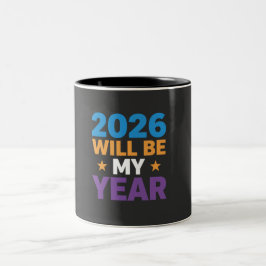 Taza Bicolor 2026 Será Mi Año Nuevos Comienzos Inspiradores