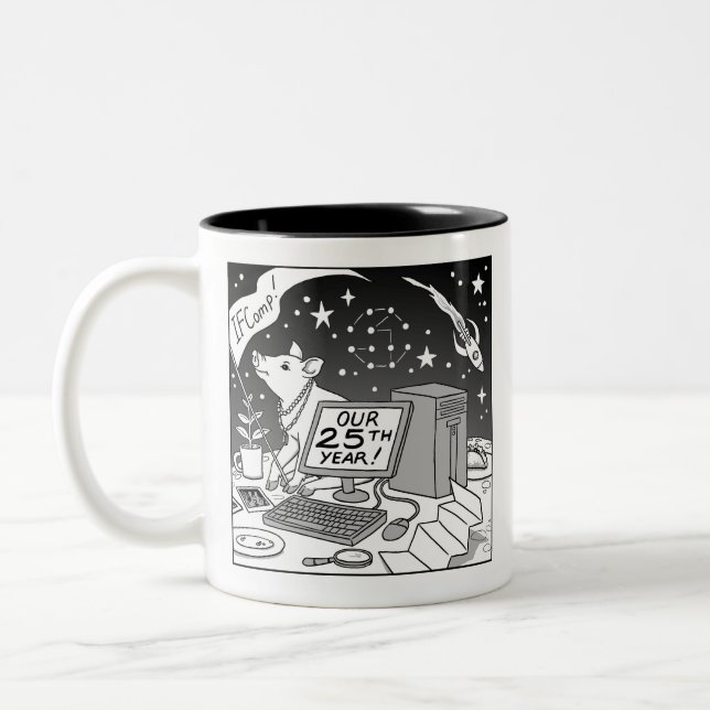 Taza Bicolor 25a IFComp Mug (Izquierda)
