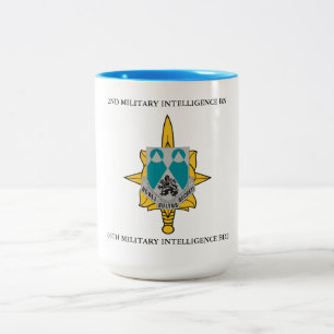 TAZA BICOLOR 2.ª BATTALIÓN DE INTELIGENCIA MILITAR 66ª M I B