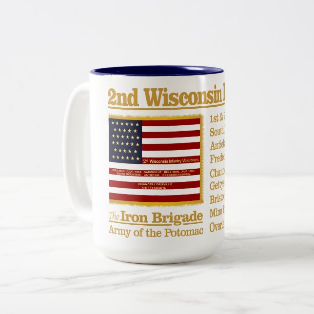 Taza Bicolor 2.ª Infantería de Wisconsin (BH) (Anverso izquierdo)