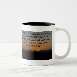 Taza Bicolor 2 Corintios 10:5
