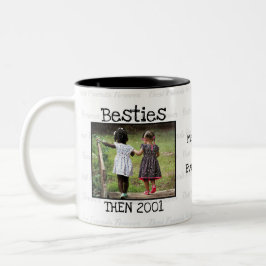 Taza Bicolor 2 Foto AHORA Y LUEGO Besties BFF