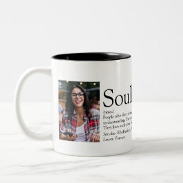 Taza Bicolor 2 Fotografía Personalizada Soulmates Definición De