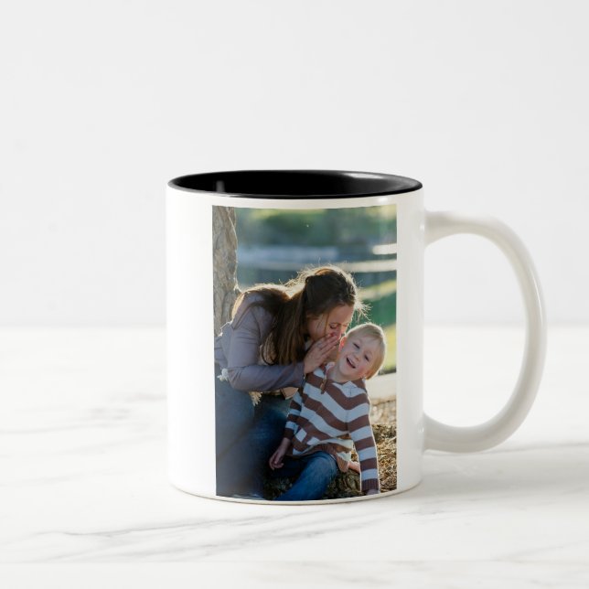 Taza Bicolor 2 Personalizado fotográfico de doble cara (Derecha)