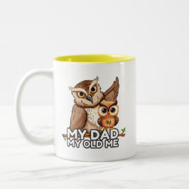 Taza Bicolor 2-Tone Mug 11oz : Mi papá mi viejo (amarillo)