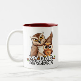 Taza Bicolor 2-Tone Mug 11oz : Mi papá mi viejo yo (marrón)