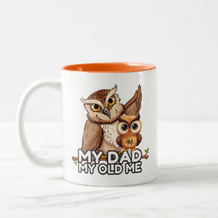 Taza Bicolor 2-Tone Mug 11oz : Mi papá mi viejo yo (naranja)