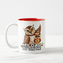 Taza Bicolor 2-Tone Mug 11oz : Mi papá mi viejo yo (rojo)