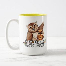 Taza Bicolor 2-Tone Mug 15oz : Mi papá mi viejo (amarillo)