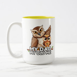 Taza Bicolor 2-Tone Mug 15oz : Mi papá mi viejo (amarillo)