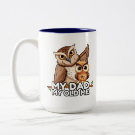 Taza Bicolor 2-Tone Mug 15oz : Mi papá mi viejo (marina)