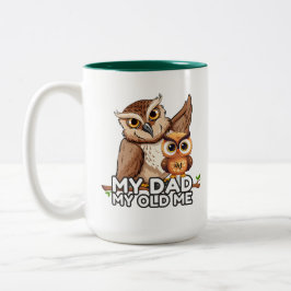 Taza Bicolor 2-Tone Mug 15oz : Mi papá mi viejo (verde)