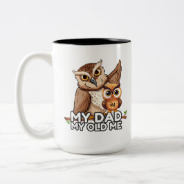Taza Bicolor 2-Tone Mug 15oz : Mi papá mi viejo yo (negro)