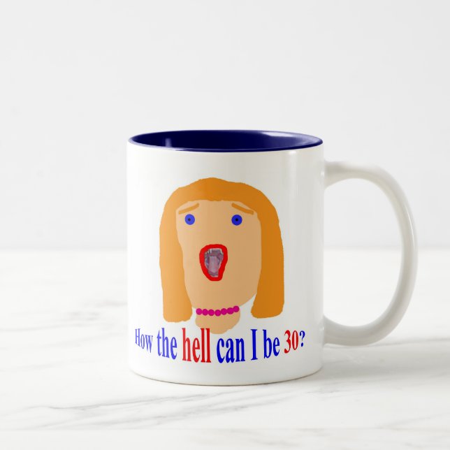 Taza Bicolor 30 cómo el infierno (Derecha)
