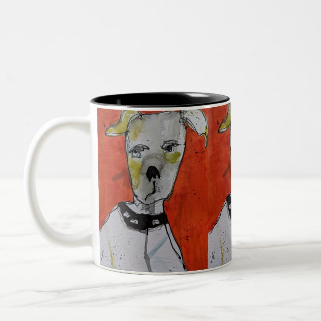 Taza Bicolor 312 g Mug - perro (Izquierda)