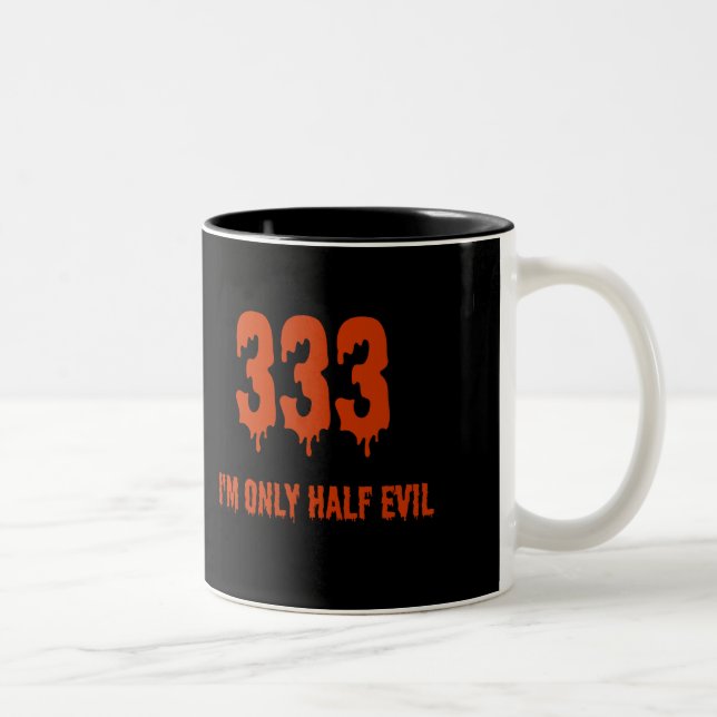 Taza Bicolor 333 Solo mitad malvado (Derecha)