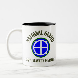 Taza Bicolor 35to Guardia Nacional del Div el   de la