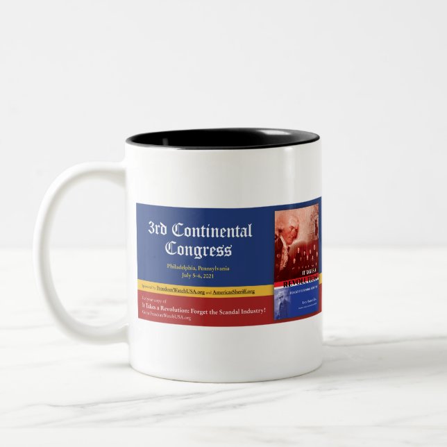 Taza Bicolor 3.ᵉʳ Congreso Continental (Izquierda)