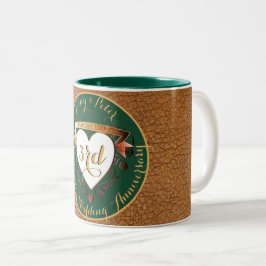 Taza Bicolor 3.ᵉʳ Cuero Boda