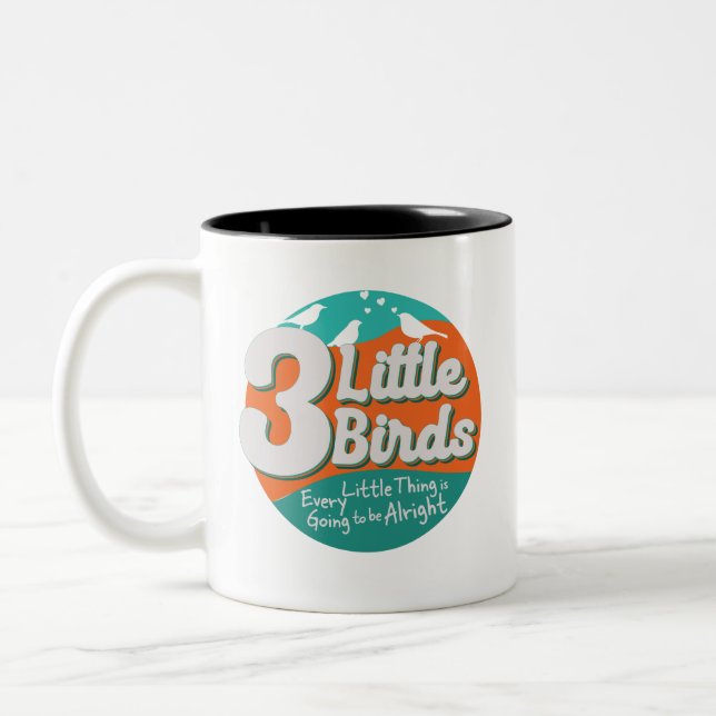Taza Bicolor 3 Little Birds Reggae Music (Izquierda)