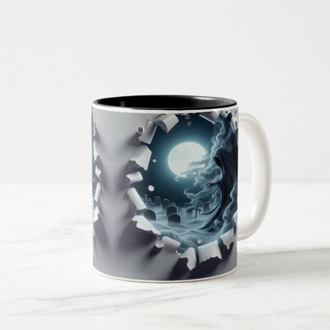 Taza Bicolor 3D Eerie Halloween (Anverso derecho)