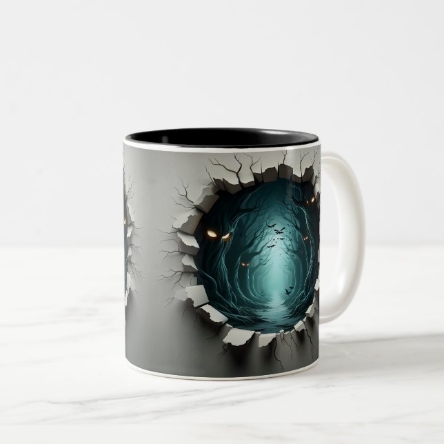 Taza Bicolor 3D Eerie Halloween (Anverso derecho)