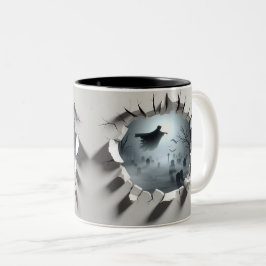 Taza Bicolor 3D Eerie Halloween