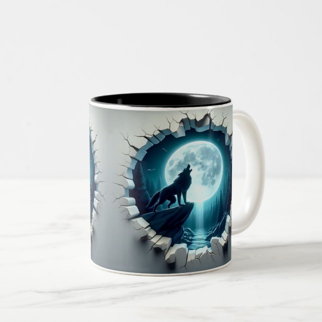 Taza Bicolor 3D Eerie Halloween (Anverso derecho)