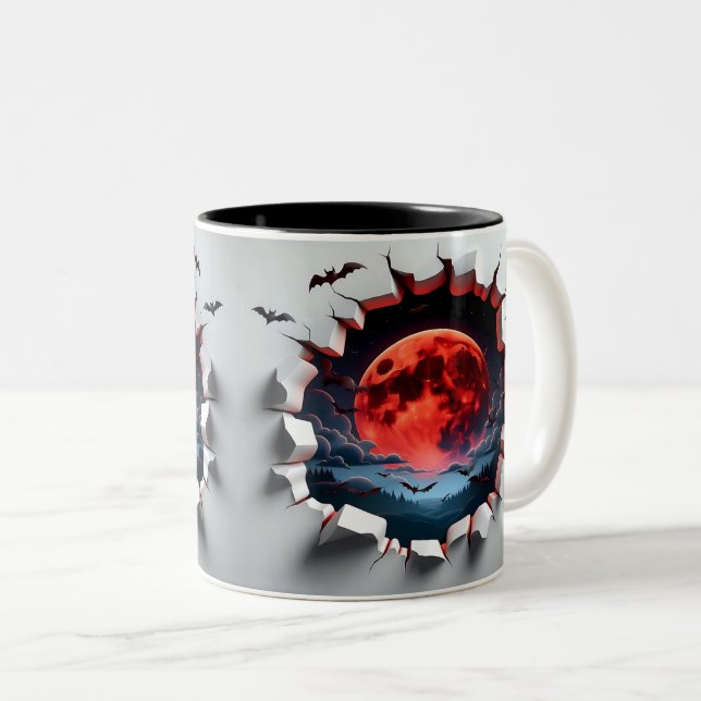 Taza Bicolor 3D Eerie Halloween (Anverso derecho)