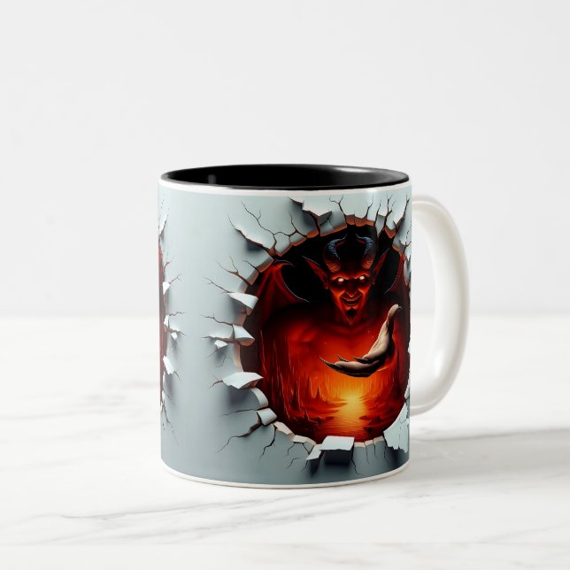 Taza Bicolor 3D Eerie Halloween (Anverso derecho)