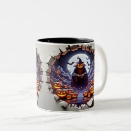 Taza Bicolor 3D Eerie Halloween