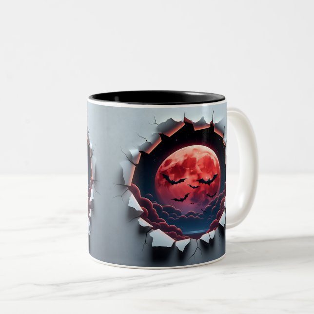 Taza Bicolor 3D Eerie Halloween (Anverso derecho)