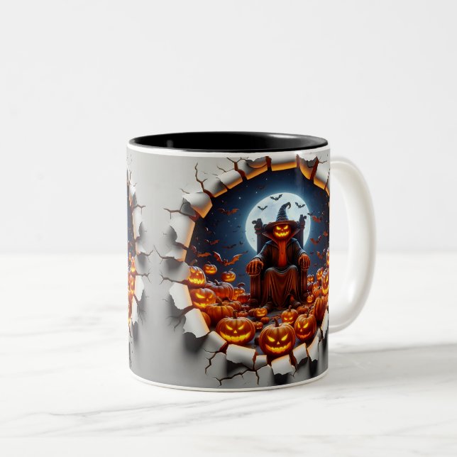 Taza Bicolor 3D Eerie Halloween (Anverso derecho)