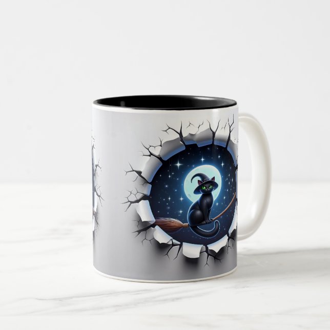 Taza Bicolor 3D Eerie Halloween (Anverso derecho)