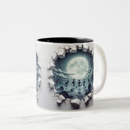 Taza Bicolor 3D Eerie Halloween