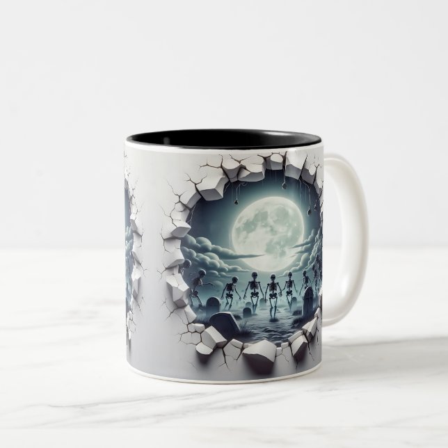 Taza Bicolor 3D Eerie Halloween (Anverso derecho)