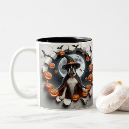 Taza Bicolor 3D Halloween Dog Breeds Halloween Mugs, Tea/Coffee