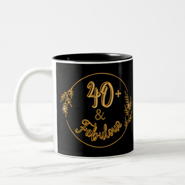 Taza Bicolor ¡40.º Amanecer Soñando! (Izquierda)
